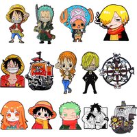 Cute Cartoon Enamel Pins Manga Brooches Cool Badges for Backpacks Jackets Hats Anime Collection Gifts Cosplay Accessories