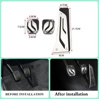 Brake Accelerator Fuel Car Pedals for BMW 3 4Series M3 M4 F30 Foot Rest Brake Pedal Accelerator Foot Rest Throttle Brake Pedal