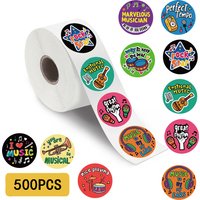 500PCS Musical Instrument Theme Paint Sticker Skateboard Phone Art Bicycle Funny Drawing Landscape Coffee Bar Home Stickers
