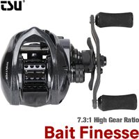 TSURINOYA SPIRIT FOX 50 Ultra-light Baitcasting Fishing Reel Long Casting Brass Gear 7.3:1 Versatile Ultra-smooth 142g Reel