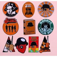 Horror Movie Clockwork Orange Enamel Pin Metal Badge Men's Backpack Pin Brooch Movie Lover Jewelry Accessories Gift