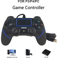Wired Game Controller For PS4 PS3 Console Dual Vibration Gamepad For PS4 PS3 PC Gaming Joystick Joypad For PS/PC