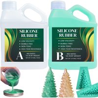 Liquid Silicone Rubber 15A, Silicone for Mold Making, 1:1Mixing Ratio-Silicone for Creating Resin Molds, Silicone Mold Crafting