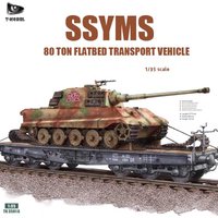 T-MODEL assembly model kit TK-3501A 80 ton flatbed transport vehicle Ssyms 1/35