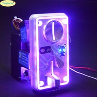 Multi Arcade Coin Acceptor with 12V LED Light Can Be Used for Arcade Machine Claw Machine Swing Car Crane Machine