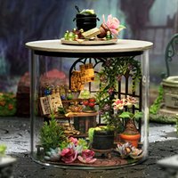 Diy Ball doll house Miniature Case Dream Bottle Series 3D Assembly Model Handmade Toys Creative Birthday Gift Dollhouse