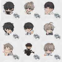 10cm Lost in the Cloud Acrylic Stand Baek Hyeonun Yeon Ha-na Korean BL Manhwa Desk Display Decoration Cute Collectible keychain