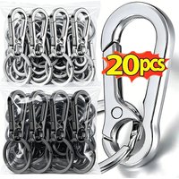 Outdoor Carabiner Clip Keychain Metal Carabiner Shape Key Ring Keyring Key Holder Clips Hook Holder Organizer Car Keys Finder