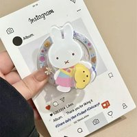 Cute Miffy Rabbit Phone Case Magnetic Bracket for IPhone 17 16 16ProMax 15 14 13 12 Shockproof Anti Drop Protective Shell Gift