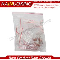 300pcs 30value 50V Ceramic Capacitor Assorted kit Assortment Set 30value*10pcs=300pcs
