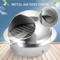 Stainless Steel Wall Ceiling Air Vent Ducting Ventilation Exhaust Grille Cover Outlet Heating Cooling Waterproof Vents Cap