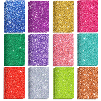 12/24pcs Shimmering Powder Glitter Mini Pocket Notebook,Student Diary Notepads, Small Memo Pads, Birthday Gifts Party Supplies