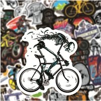 AliExpress NONE 50PCS Waterproof MTB Bike Stickers Cool DIY Decals for Laptop Phone Skateboard Luggage Outdoor Design