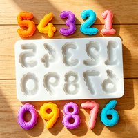 Number Silicone Sugarcraft Mold Cupcake Baking Mould Fondant Cake Decorating Tools