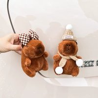 Cute Capybara Plush Doll Pendant, Car Rear Trunk Hanging Ornament, Auto Interior Decor Figurine