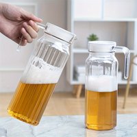 1.1L Large Capacity Water Jug Plastic Transparent Juice Tea Milk Kettles Bar Party Wine Beer Bottle Kitchen Drink Storage Pot