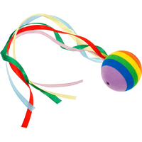 Rainbow Ball Antenna Topper Roof Ribbon Car Decoration Cartoon Animal Dashboard nament For Vehicle Auto External Decor