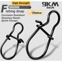 Duo Lock Fishing Snaps 25 ~ 100 Stück Angelclips Speed Clips Karabiner Angelwirbel Snap Salzwasser Schnellwechsel-Angelgerät