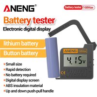 ANENG 168Max Digital Battery Universal Tester AA/AAA/1.5V/9V/C/D 3.7V Lithium Battery CR2032/LR44 Button Battery Testing Tools