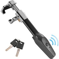 Steering Wheel Lock With Alarm 120dB, Steering Lock Wheel Lock Crook Locks For Cars, Car Lock Anti-Theft Device Heavy Duty