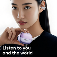 Lenovo LE302 Earring-style Bluetooth Earphones Wireless OWS Ear Clip Earbuds HiFi Sound Sports Music Earphones With Ear Ornament
