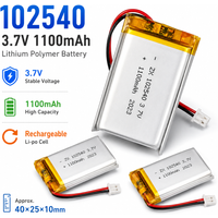 High Capacity 3.7V 102540 LiPo 1100mAh – Rechargeable Lithium Polymer Battery for Beauty Devices, MP3/MP4, GPS