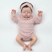 NPK 19inch Esenia Soft Body Reborn Doll - 3D Skin Multiple Layers Hand Painted with Realistic Hand-Rooted Hair Touch Doll