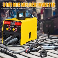 Tragbares MIG-270 MIG-Schweißgerät mit LED-Digitalanzeige, 3-in-1-Inverter-Schweißgerät, 20-250A, einstellbarer Strom, 220V, EU-Stecker, 1,6-3,2mm Elektrode, Schweißausrüstung für Metall und