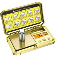 Digital Jewelry Scale 200g 0.01g Pocket Scales with 50g Calibration Weight Electronic Smart Scale for Professional Weighing