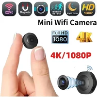4K 1080P HD Mini WiFi Camera Portable Night Vision Camcorder Wireless Remote Monitor Video Voice Recorder Security Camera