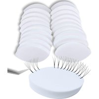20PCS Lash Practice Pads - Eye-Shaped Training Sponges with Mapping Guide, Reusable Eyelash Extension Tools for Beginners & Pros