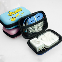 Pikachu Pokemons Portable Travel Storage Bag Cartoon Anime Card Protection Box Organizer Headset USB Data Cable Bags Kids Gift