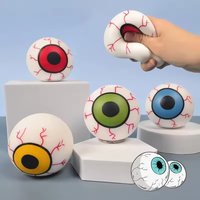 Fun Horror Eyeball Squishy Toys - Soft Plastic Stress Balls, Novelty Fidget Gadgets, Perfect Party Favors, Gag Gifts & Play Toys