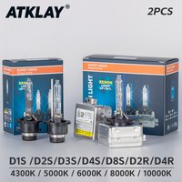 ATKLAY 2 Stück 12V 35W HID Xenon-Scheinwerferlampe D1S D2S D3S D4S D1R D2R D4R D8S Xenon-Lampe 4300K 5000K 6000K 8000K 10000K