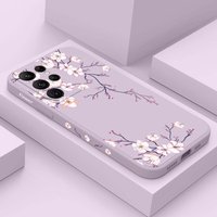 Pflaumenblüten-Handyhülle für Samsung Galaxy S25 FE S24 S23 S22 S21 S20 Ultra Plus FE S10 S9 S10E Note 20 Ultra 10 9 Plus Cover