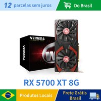 Veineda Graphics Card RX 5700XT 8GB GPU GDDR6 256Bit 8pin+6pin 7nm DP*3 HDMI*1 Video Card Support Desktop CPU placa de video