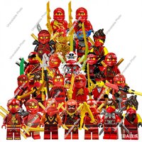 Hot Toys Ninja Figure Masters of Spinjitzu Ninja Ash Garmadon Nya Jay Cole Kai mini action toy figures Assemble bricks toys gift