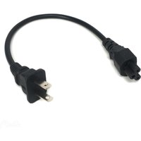 Bolantedz 0.3M 2*0.75mm US USA 1-15P TO C5 Japan Nema Plug 1-15P 2Pin To IEC320 C5 Wire Power Extension Cable Cord Adapter