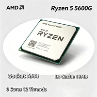 AMD Ryzen5 R5 5600G Desktop Gaming CPU 6 Cores 12 Threads 3.9GHz Base Up to 4.4GHz Boost 65W Unlocked AM4 Socket No Cooler