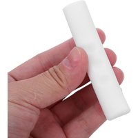 1Pair Bike Handlebar Grips Silicone White Sturdy Comfortable Shock Absorbing Protective Cover Mountain Cruiser Beach Ergonomic
