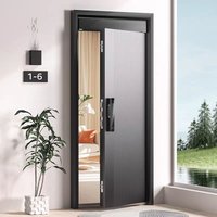 Apartment Resistant To High Temperatures and Waterproof Hinged Door Aluminum Alloy Security Doors Modern Intelligent Entry Doors