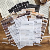 4 Sheets Bronzing English sentence stickers creative text scrapbook hand ledger DIY materials Junk Journal Supplies