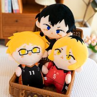 1Pc 26cm Anime Haikyuu Series Plush Toys Cartoon Hinata Shoyo Tobio Kageyama Kei Tsukishima Stuffed Dolls Fans Collection Gift