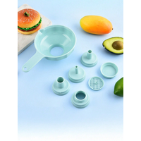 Plastic Wide Mouth Kitchen Funnel with Removable 5 Different Sizes Spout and Filter for Filling Small Bottles, Canning Funnel