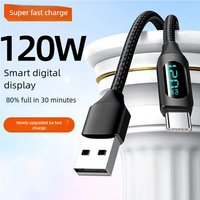 120W PD 6A USB Type C Fast Charging Data Cable For iPhone Samsung Xiaomi Quick Charger USB C Cord For Mobile Phones Data Cable