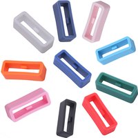 Silicone Rubber Keeper Holder Loop Watch Band Rings Color Combination Retainer 16 18 20 22 24 26mm Belt Buckle Watch Accessories