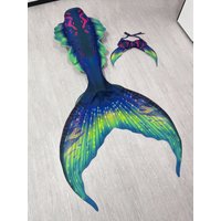New Adult Mermaid Tail Fish Tail Bikini Set for Aquarium Diving Performance Photography, Mermaid Cosplay, Thickened Fabric