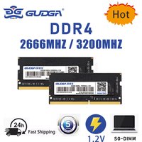 GUDGA RAM DDR4 memoria 8GB 16GB 32GB 2666MHz 3200MHz 3600MHz SO-DIMM 1.2V para Laptop Notebook Fast Shipping Wholesale Ready