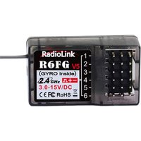 Radiolink R6FG V5 Receiver 6 Channel 2.4GHz for RC Car and Boat Radio Transmitter Remote Controller RC6GS V2/RC4GS V2/T8FB/T8S