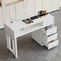 Professional Stylist Desk Salon LED Nail Light Nail Manicure Table Beauty Manicure Equipment Furniture Mesa Manicurista Ongle
